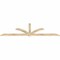 Ekena Millwork Redmond Rough Sawn Timber Gable Bracket, Douglas Fir, 108"W x 31 1/2"H x 2"D x 4"F, 7/12 Pitch GBW108X31X0204RED00RDF - alternate 4